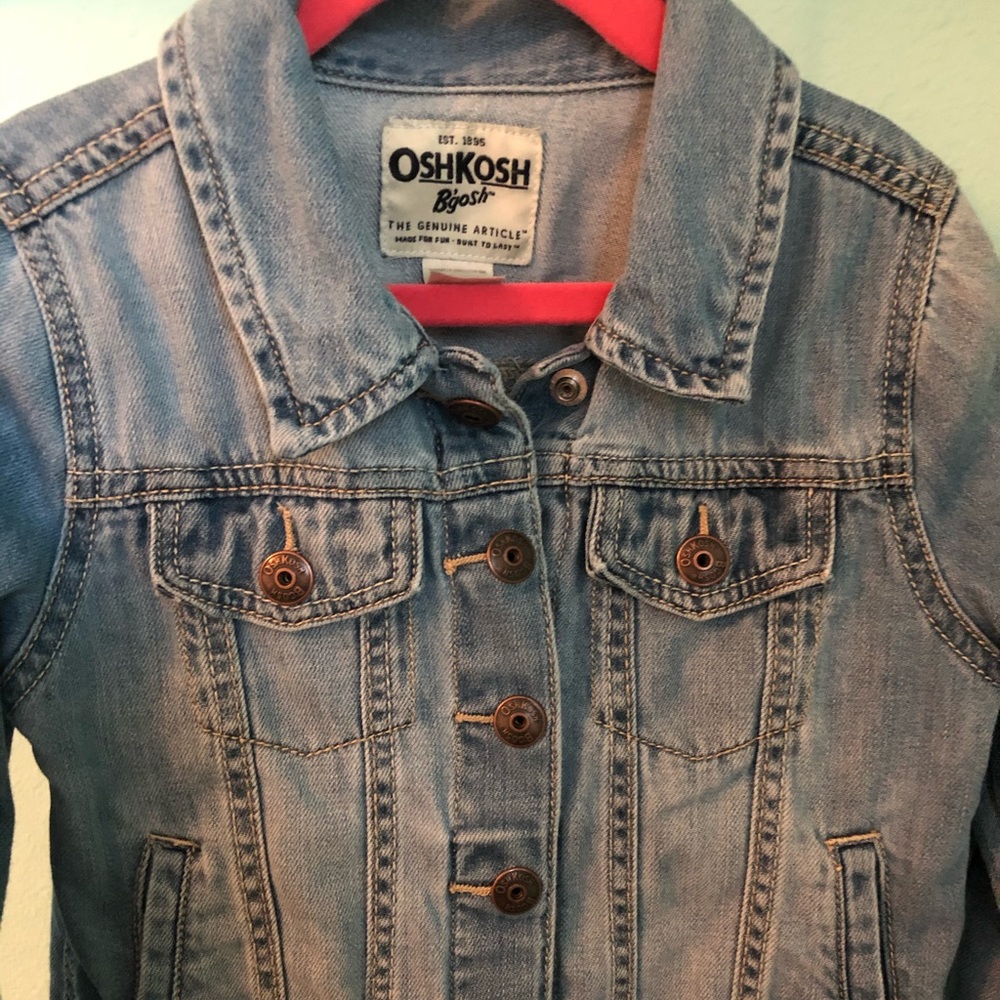 Girls Denim Jacket Blue Wash 6/6x